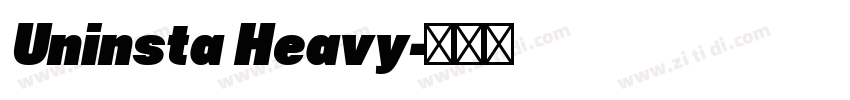Uninsta Heavy字体转换